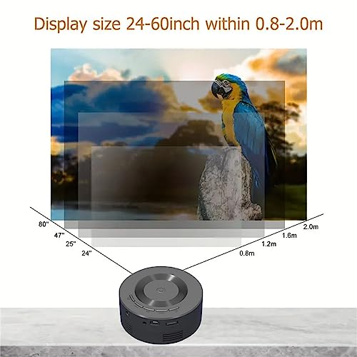 Mini Video Projector, 1080P Portable Projector Compatible with USB|Android Phone, Tech Gadgets, Outdoor Projector, Mini TV for Home /Camping/Travel/Party, Cool Stuff, Personalized Birthday Gifts