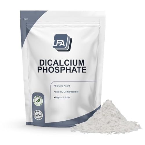 Dicalcium Phosphate Dihydrate DCPD Powder - 5 kg (11 lb) - Tablet & Capsule Flowing Agent - Food Anti-Caking Agent & Supplement Filler