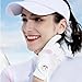 FINGER TEN Women’s Ladies Golf Gloves Left Hand Right with Ball Marker Leather Grip 1 Pack, Pink Fit Woman Girl, Size Small Medium Large XL (Large, Left)