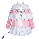 Ya-cos Miss Kobayashi-san Dragon Maid Kanna Costume Outfit Cosplay Uniform Dress Pink