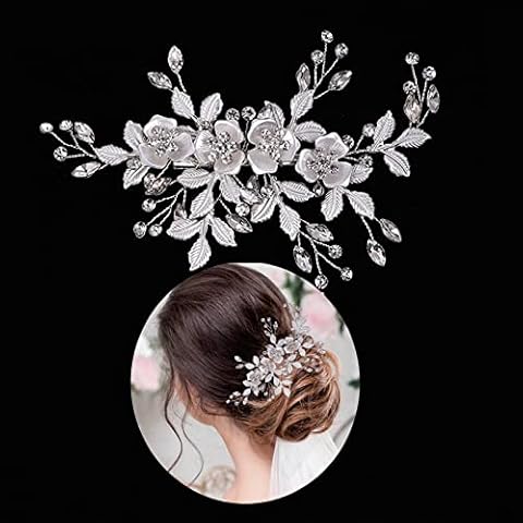 Handmade Crystal Bridal Hair Clip by MEITREND Cover