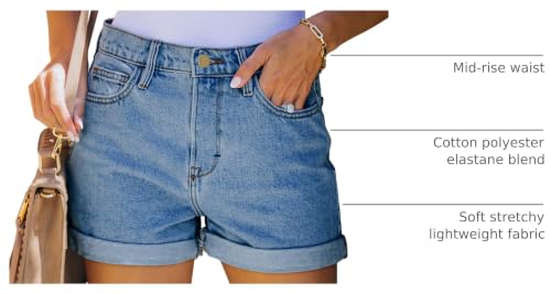 Image of MODARANI Denim Shorts for Women Distressed Jean Shorts Ripped Summer Hot Short