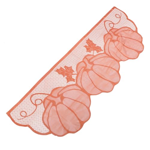 CHILDWEET Orange Party Decorations Thanksgiving Fireplace Cover Polyester Tablecloth Pumpkin Outdoor Decor