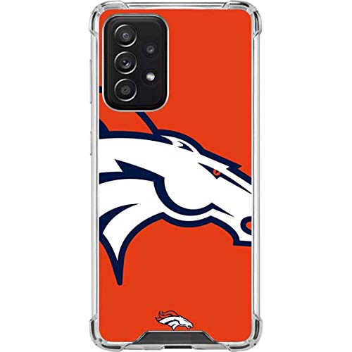 Skinit Clear Phone Case Compatible with Galaxy A52 5G - Officially Licensed NFL Denver Broncos Large Logo Design