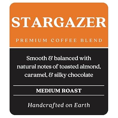 Copper Moon Single Serve Coffee Pods for Keurig K-Cup Brewers, Medium Roast, Stargazer Blend, 12 Count