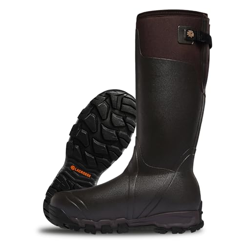 Image of Lacrosse Alphaburly Pro 18 inch Insulated Hunting Boots for Men Featuring Waterproof Rubber, 1600G Thinsulate, and EVA Footbed, Brown - 14 M