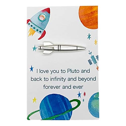 doodle beads rocket tie clip grandson gift outerspace gift