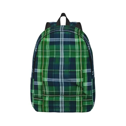 Sac à dos de randonnée tartan bleu pour vos escapades de week-end