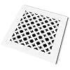 SABA Home Decor Air Vent Cover Grille - Acrylic Fiberglass 4 X 10 Duct Opening (6 X 12 Overall) White Finish Decorative Register