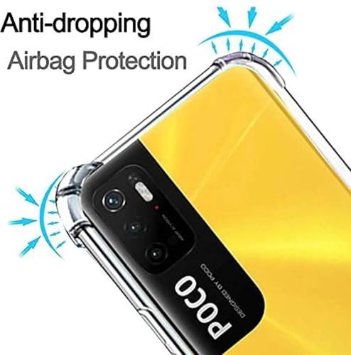 Image of BOXXO Flexible Back Cover for Mi Redmi Note 10T 5G | Back Cover Transparent Clear Shockproof Case Four Corner Protection | Slim Protective Mobile Phone Cover for Mi Redmi Note 10T 5G