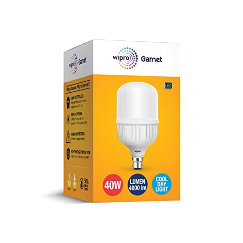 Image of wipro Garnet 40w LED High Wattage Bulb pack of 1 (coolwhite)