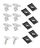 bylikeho 14 PCS Splash Shield Screws,Car Accessories Car Fastener,Lower Engine Cover Pin Screws,Lower Cover Bolt Engine Splash Shield Bolt Screw Fastener Clip,Replace #90674-TY2-A01 90105-TBA-A00