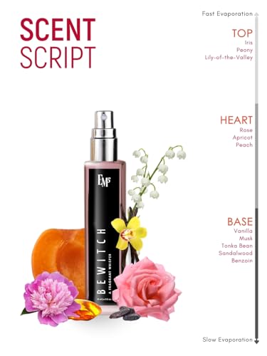 Image of EM5 Bewitch Perfume for Women | Sweet Vanilla Fruity Rose Floral | Eau De Parfum Spray | Luxury Gift for Her | 15 ml
