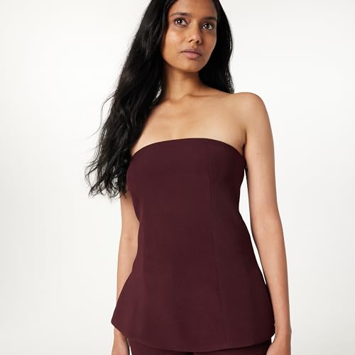 Image of The Drop womens Stowe Woven Strapless Tunic