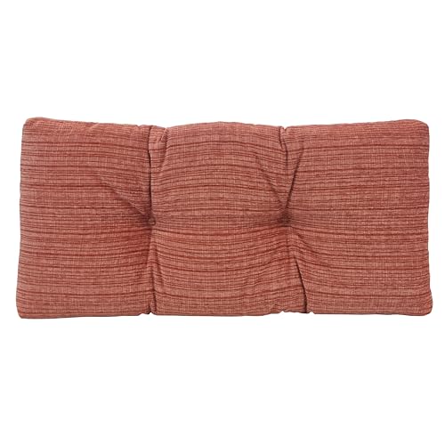 Klear Vu The Gripper Non-Slip Tufted Bench Cushion for Indoor Furniture, Assembled in USA, Entryway Storage, Bay Window, Corner Nook or Piano Seat, 30 Inches, Chenille Clay
