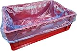 100 Stück Fleischkistenbeutel, Fleischkistensack, E2 Kistenbeutel, Fleischkiste, Einlegesäcke, Auskleidungssack HDPE