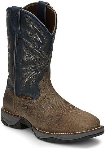 Tony Lama Mens Bartlett Stone 11 Inch Electrical Steel Toe Work Safety Shoes Casual - Brown - Size 8.5 D | Image 3