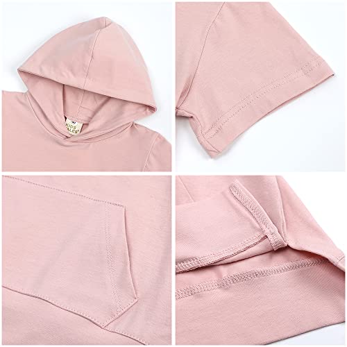 Boys Girls Hoodies Outfits Set Short Sleeve Sweatshirt + Sweatpants Toddler Cotton Sweatsuit Little Kids Hooded Tracksuit4