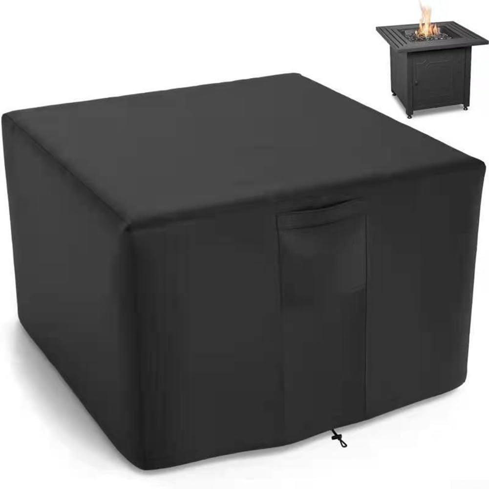 ZYWUOY BBQ Cover, Heavy Duty Polyester Waterproof and Dustproof Cloth Covers Outdoor Barbecue Gas Stove Grill Cover(76x76x63cm)