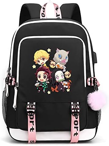 Marketair Anime Backpack Laptop Bag Large Casual Daypack Cosplay Backpack Travel Backpack
