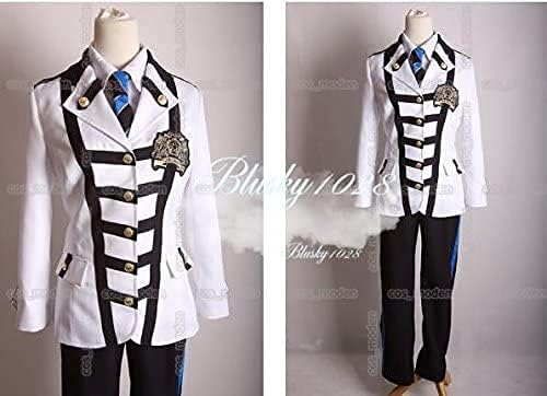 Amazon Syq Comp コスプレ衣装アルスマグナ風戦闘服 夏制服長袖 校章 手袋 タイ オーダー自由 ディズニークリスマス ハロウィン イベント仮装 コスチューム 男 S コスプレ 仮装 通販
