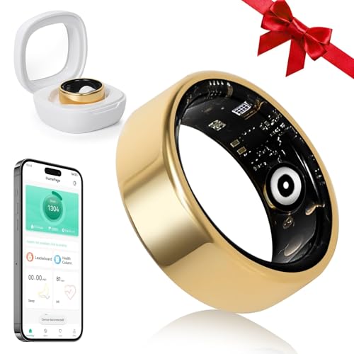YULUCKGO Smart Ring Fitness Tracker Ring for Women,Health Heart Rate
