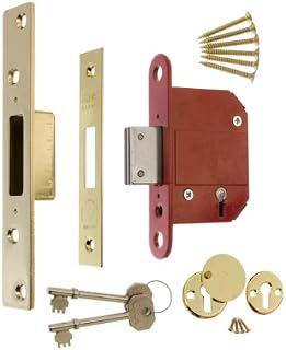 ERA Fortress BS 3621 2.5-inch/ 64mm 5 Lever Maximum Security Mortice Deadlock - Brass Effect