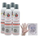 SET: Spray Disinfettante Per CLIMATIZZATORI, Agisce Direttamente Sui Microrganismi Responsabili Della Formazione Di Odori Sgradevoli 400ml + 100pz Guanti HDPE Monouso (4 Spray + 1 Guanti)