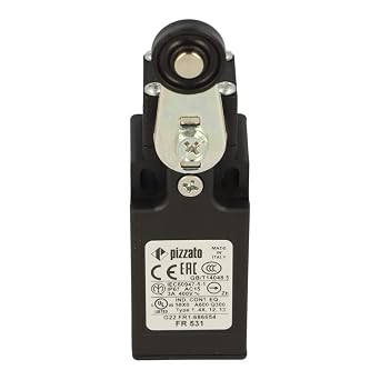 PIZZATO FR 531 1 Conduit Entry, 1NO+1NC,25-80 DEG C, FR Series, NO Cable Gland/Connector, PG13.5, Position Switch, Roller Lever, Silver Contacts, SNAP Action, TECHNOPOLYMER HOUSING, W/O Reset, ZIN