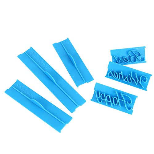 Cake Stencils for Buttercream Happy Birthday Cake Stencil 15×11×9 3 Set Handwriting Letter Cake Embosser DIY Plastic Molds Cake Decorating Printing Letter Cake Stencils for