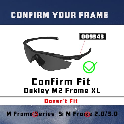 Image of M2 Frame Lenses & Rubber Kits Replacement for Oakley Sunglass OO9212 Polarized