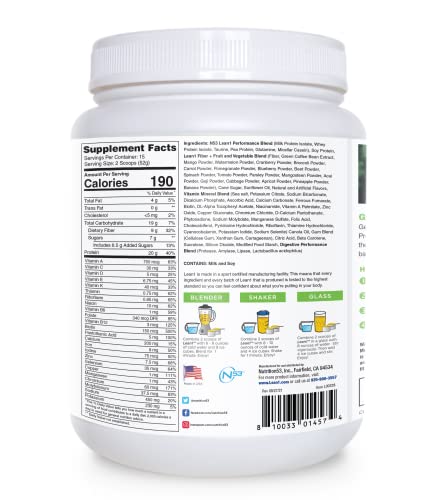 Lean1 Mango, 15 Serving Tub, Fat Burning Meal Replacement By Nutrition53 #TOP4