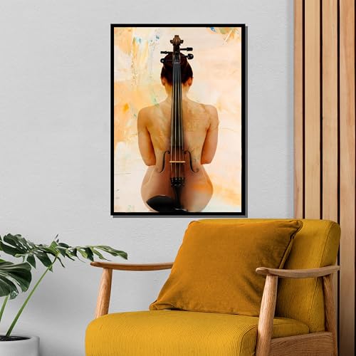Tableau sur toile violon silhouette pour exprimer votre passion musicale