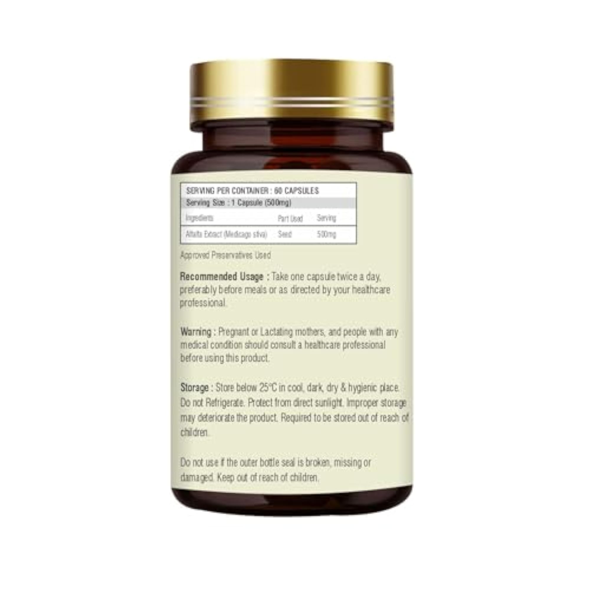 MOKSHVEDA Alfalfa Capsule Bone and Joint Support