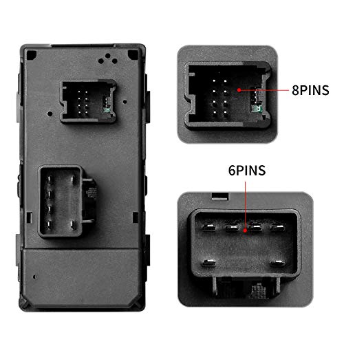 Power Window Switch, Mirror Switch, Front Driver Side Door Lock Switch For 2007-2013 Chevrolet Silverado And 2007-2013 Gmc Sierra 1500 2500Hd 3500Hd #TOP3