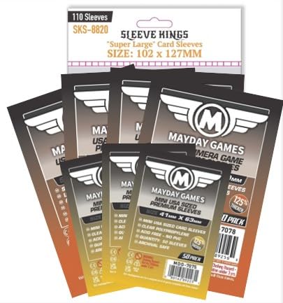 Mayday Games Eldritch Horror Card Sleeves - 450 Clear Polypropylene Sleeves (2.5 x 3.5 inches) - Protect Your Cards