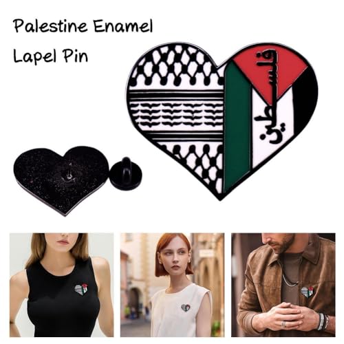 Palestine Enamel Lapel Pin, Ribbon Badge Enamel Pin Palestine Flag Brooch, Brooch Collar Pin Jewelry Gift Hat Clothing Backpack Accessories Gift3
