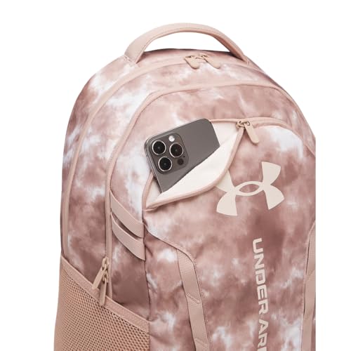 Image of Under Armour Unisex Hustle 6.0 Backpack, (602) Bashful Pink / / Apex Pink, One Size Fits Most