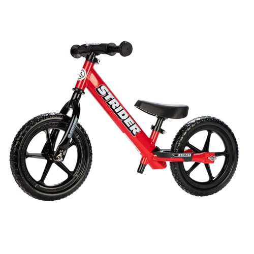 Strider 12 Sport No-Pedal Balance Bike, For 18 mos.- 5 years, Red