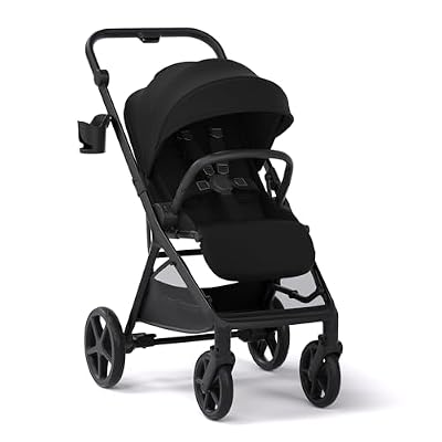 Mompush Vira All-Terrain Stroller, One-Hand Fold Baby Stroller with XL UV50+ Canopy, Multi-Position Recline, Adjustable Handlebar, Removable Washable Seat Pad, Large Storage Basket, Newborn to Toddler