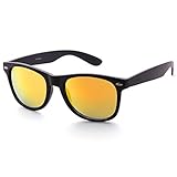 LotFancy Classic Horn Rimmed Sunglasses for Women Men, 80’s Retro Stylish Square Eyewear with...