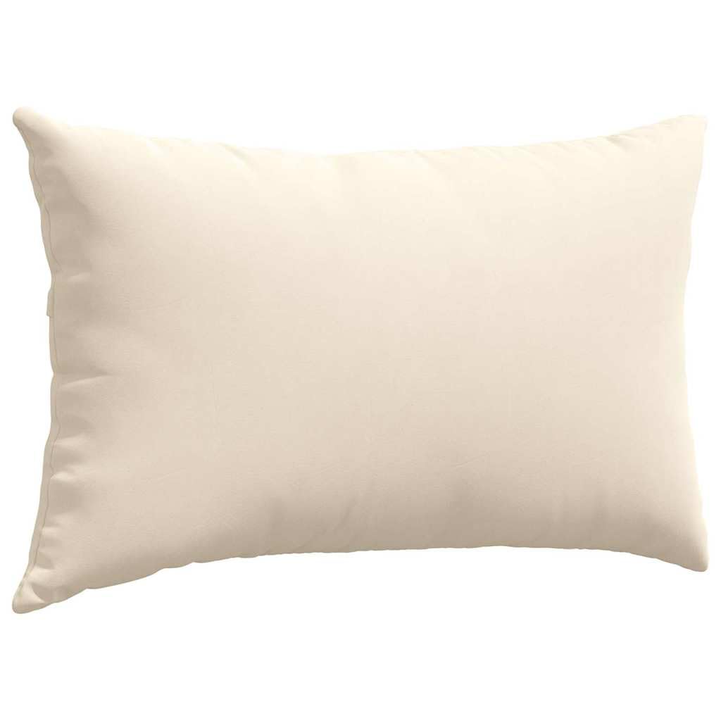 Cuscino per divano, 2 pezzi, beige, 50 x 30 cm, tessuto con imbottitura in poliestere, sfoderabile, morbido e confortevole, ideale per soggiorno, camera da letto e ufficio, facile da pulire