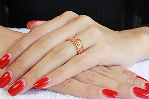 CloseoutWarehouse 925 Sterling Silver Elephant Family Migration Ring (Comes in Colors)3