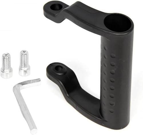 M8 Angle Grinder Handle Replacement, Non-Slip & Shock Absorbing Plastic Side Handle with Mounting Screws & Wrench, Auxiliary Polishing & Sanding Tool for Woodworking (1-Pack)