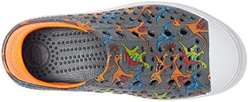Skechers Kids Boy's Guzman Steps-Lil Dino Sneaker, Charcoal/Orange, 3 Little Kid | Image 1