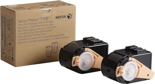 Toner Cyan Xerox Phaser 7100 de Qualité Supérieure | Pack de 2 Grande Capacité