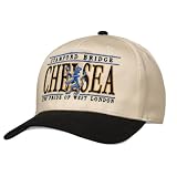 Chelsea Hat – Snapback Soccer/Baseball Cap for Men & Women | Vintage Fan Gear Inspired by British Beanie & Football Style | Adjustable Heritage Cap from West London Beige