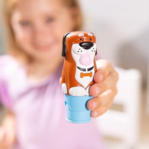 Melissa & Doug Sticker WOW!™ 24-Page Activity Pad and Sticker Stamper, 300 Stickers, Arts and Crafts Toy Collectible Character – Dog Creative Play Travel Toy for Girls and Boys 3+ - FSC Certified