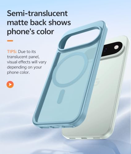 Image of FNTCASE for Google Pixel 11 Pro Case / Pixel 11 Case, with Screen Protector | Fit for Magsafe, Translucent Matte, 14FT Military Grade Drop Protection, Shockproof Protective Phone Cover, Teal
