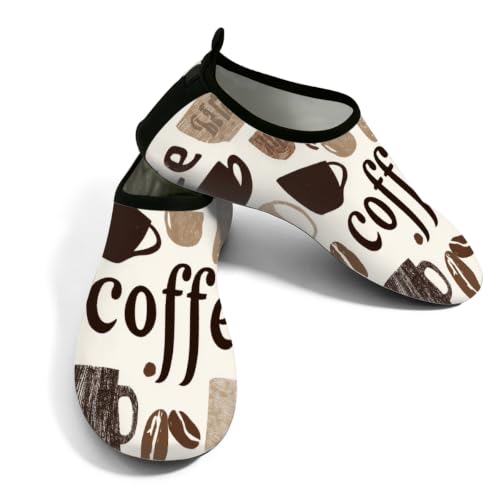 Zapatos acuáticos de playa transpirables y de secado rápido con diseño de café